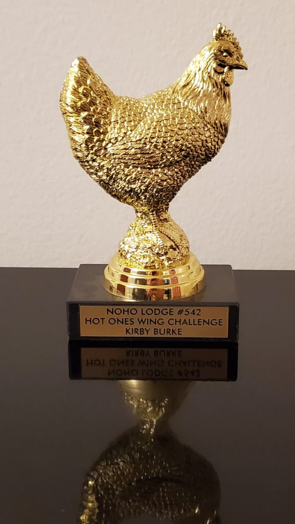 Hot Wings Contest trophy